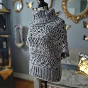 Jennifer Lopez Silver Cowl Neck Sweater